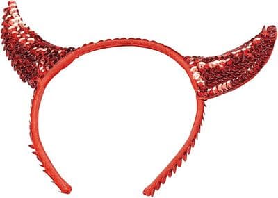 Halloween Sequined Devil Horn Headband