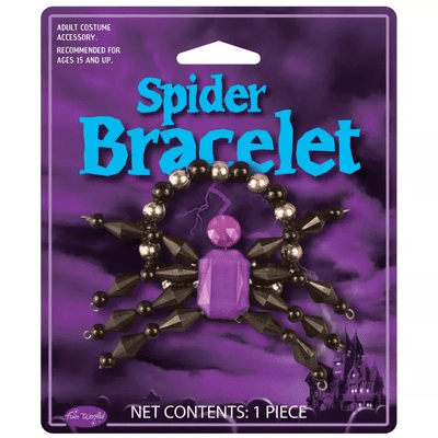 Halloween Spider Bracelet Fancy Dress Accessory