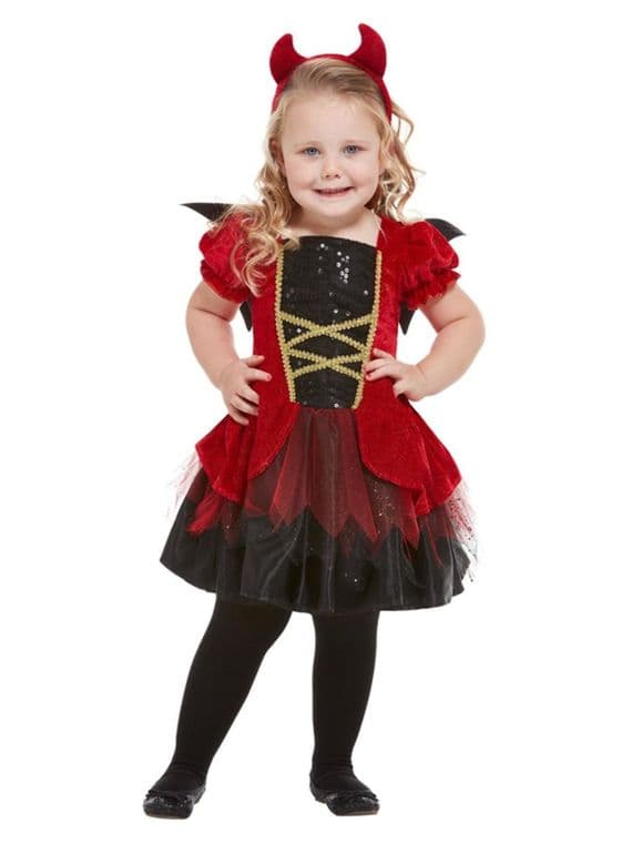 Halloween Toddler Devil Girls Costume