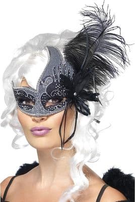 HALLOWEEN Women's Masquerade Dark Angel Eyemask