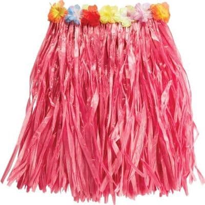 Hawaiian Grass Skirt 50cm Luau Hula Fancy Dress Beach Party Costume
