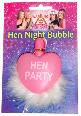 Hen Night Heart Shape Bubbles