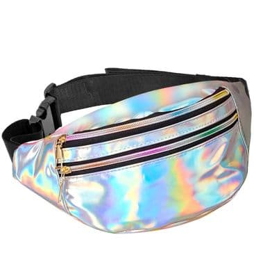 Holographic Belt Bag  Retro Festival & Party Accessory