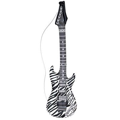 Inflatable Zebra Guitar