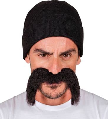 Inmate / Biker Tash and Cap Set