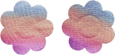 Irridecent Flower Nipple Pasties