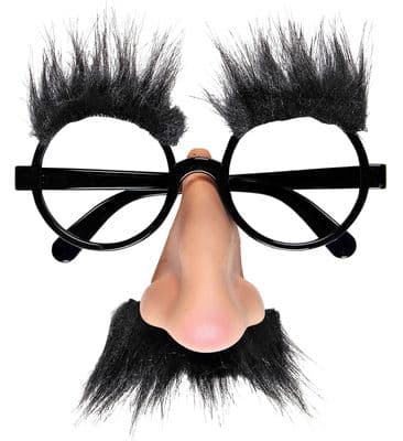 Joke Glasses with Nose, Moustache & Eyebrows