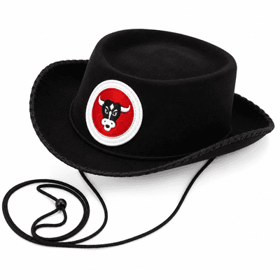 Kids Black Cowboy Hat Child Western Fancy Dress Sheriff Costume Accessory