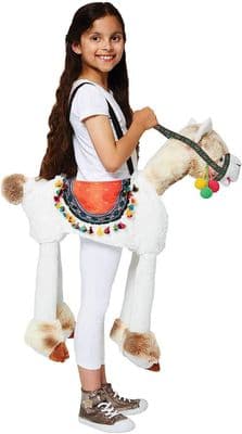 Kids Ride On Llama Costume Child Carry Me Alpaca Fancy Dress Outfit Age 3-8 Years