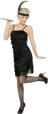 Ladies 1920's Fringe Flapper Costume