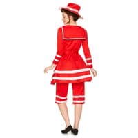 Ladies 1920s Bathing Suit Costume Vintage Swimsuit Fancy Dress Outfit Adult