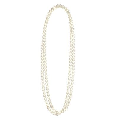 Ladies 1920s Pearl Necklace  Vintage Flapper Fancy Dress Accessory