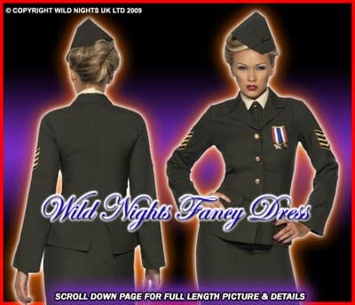 LADIES 1940s WARTIME MILITARY OFFICER