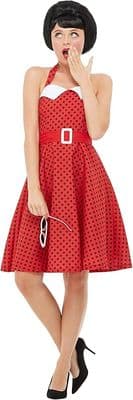 Ladies 1950s Rockabilly Pin Up Costume