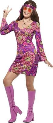 Ladies 1960s Hippie Chick Costume