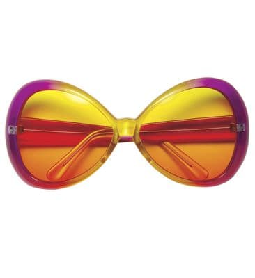 Ladies 1960s Sugar Babe Glasses  Pink/Yellow Frame