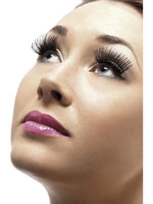 Ladies 1970s Black Long Eyelashes