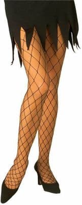 Ladies 1970s Jumbo Fishnet Black