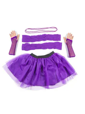 Ladies 1980s Purple Tutu Kit