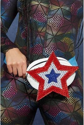 Ladies Americana Sequin Star Bum Bag
