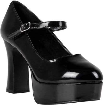 Ladies Black Disco Shoes Size 3.5