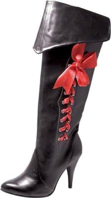 Ladies Black Pirate Boots