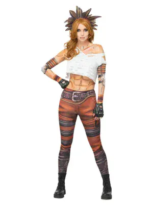 Ladies Borderlands Psycho Costume Official Cosplay Fancy Dress Halloween Outfit