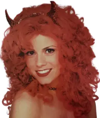 Ladies Curly Red Glamour Wig