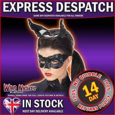 Ladies Deluxe ~ Dark Knight Rises Batman Catwoman Goggles Mask