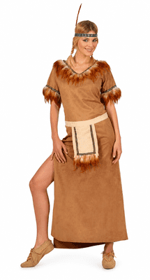 Ladies Deluxe Mohawk Costume XL Adult Western Fancy Dress Outfit Size 16-18