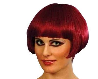 Ladies Deluxe Nicole Short Bob Burgandy