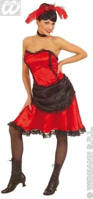 Ladies Deluxe Saloon Beauty Costume Adult Western Fancy Dress UK 10-12