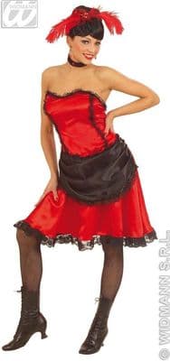 Ladies Deluxe Saloon Beauty Costume Adult Western Fancy Dress UK 14-16