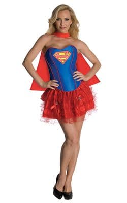 Ladies Deluxe Secret Wishes Supergirl Costume