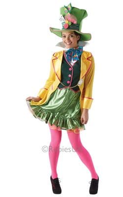 Ladies Disney Alice in Wonderland Mad Hatter Costume