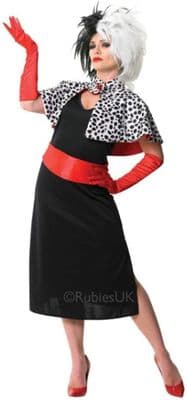 Ladies Disney Cruella De Ville Costume