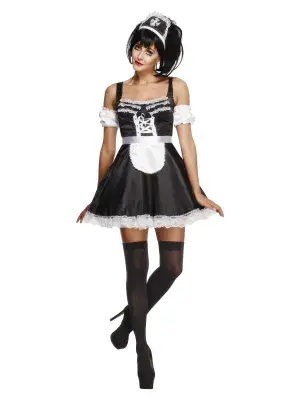 Ladies Fever Flirty French Maid Costume