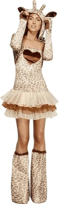Ladies Fever Giraffe Tutu Dress Extra Small