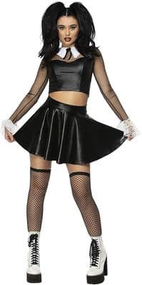 Ladies Fever Gothic School Girl Costume