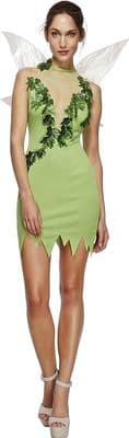 Ladies Fever Magical Fairy Costume Adult Fancy Dress with Wings Halloween