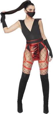 Ladies Fever Scarlet Ninja Costume