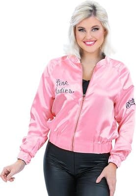Ladies Grease Pink Ladies & T-Birds Reversible Jacket