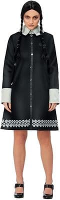 Ladies Halloween Addams Family Wednesday Costume