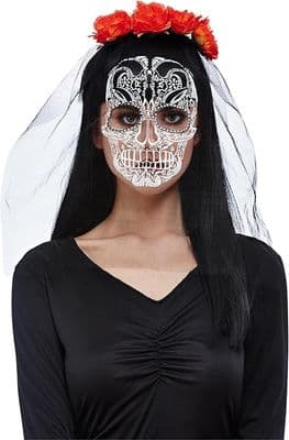 Ladies Halloween Day of the Dead Headband