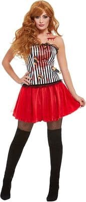 Ladies Halloween Deluxe Knife Throwers Assistant Costume