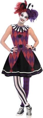 Ladies Halloween Harlequin Heartbreaker Costume