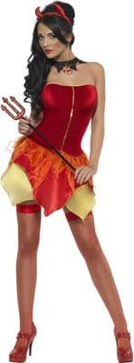 Ladies Halloween Naughty But Nice Reversible Costume