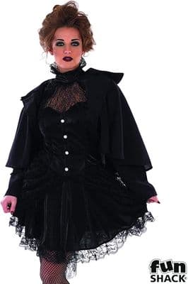 Ladies Halloween Sexy Victorian Widow Costume