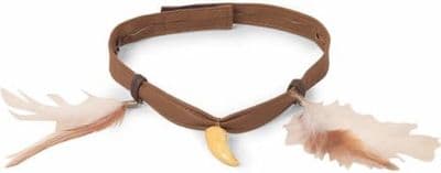 Ladies Indian Feathered Tooth Choker