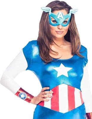Ladies Marvel Avengers Captain America Miss American Dream